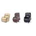 Sillón Relax Masaje Elevador Levanta Personas Eléctrico Calor Lumbar - Polipiel 