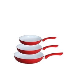 SET DE 3 SARTENES DE CERAMICA ANTIADHERENTES SIN ACEITE