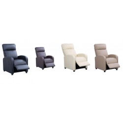 Sillón Relax Reclinable Natural Compact Premium | Diseño Anti-Estrés Envolvente