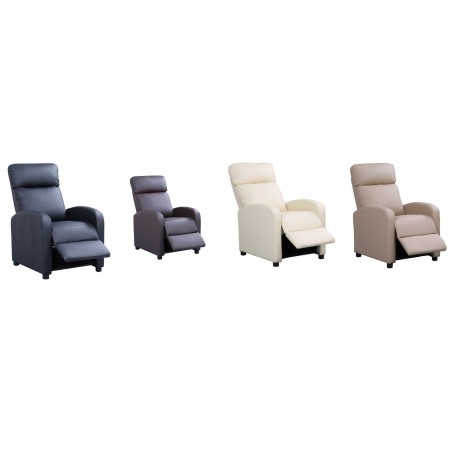 Sillón Relax Reclinable Natural Compact Premium | Diseño Anti-Estrés Envolvente