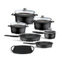 Batería de cocina Profesional de Titanio con Fondo de Piedra Completa 