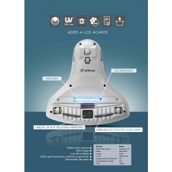 ASPIRADOR LUZ ULTRAVIOLETA E IONES PARA TEJIDOS(COLCHONES,SOFAS,ETC)